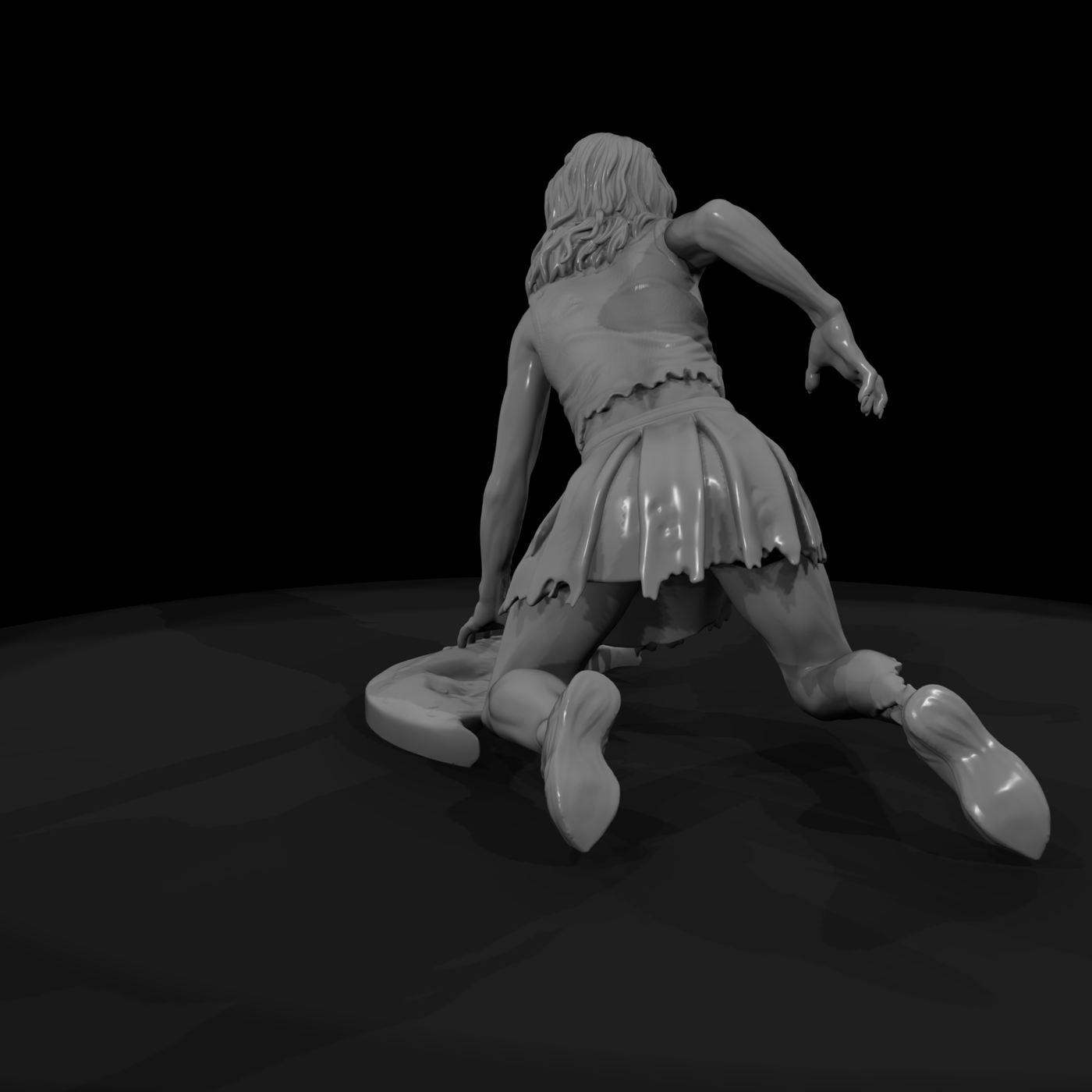 Undead Zombie Cheerleader