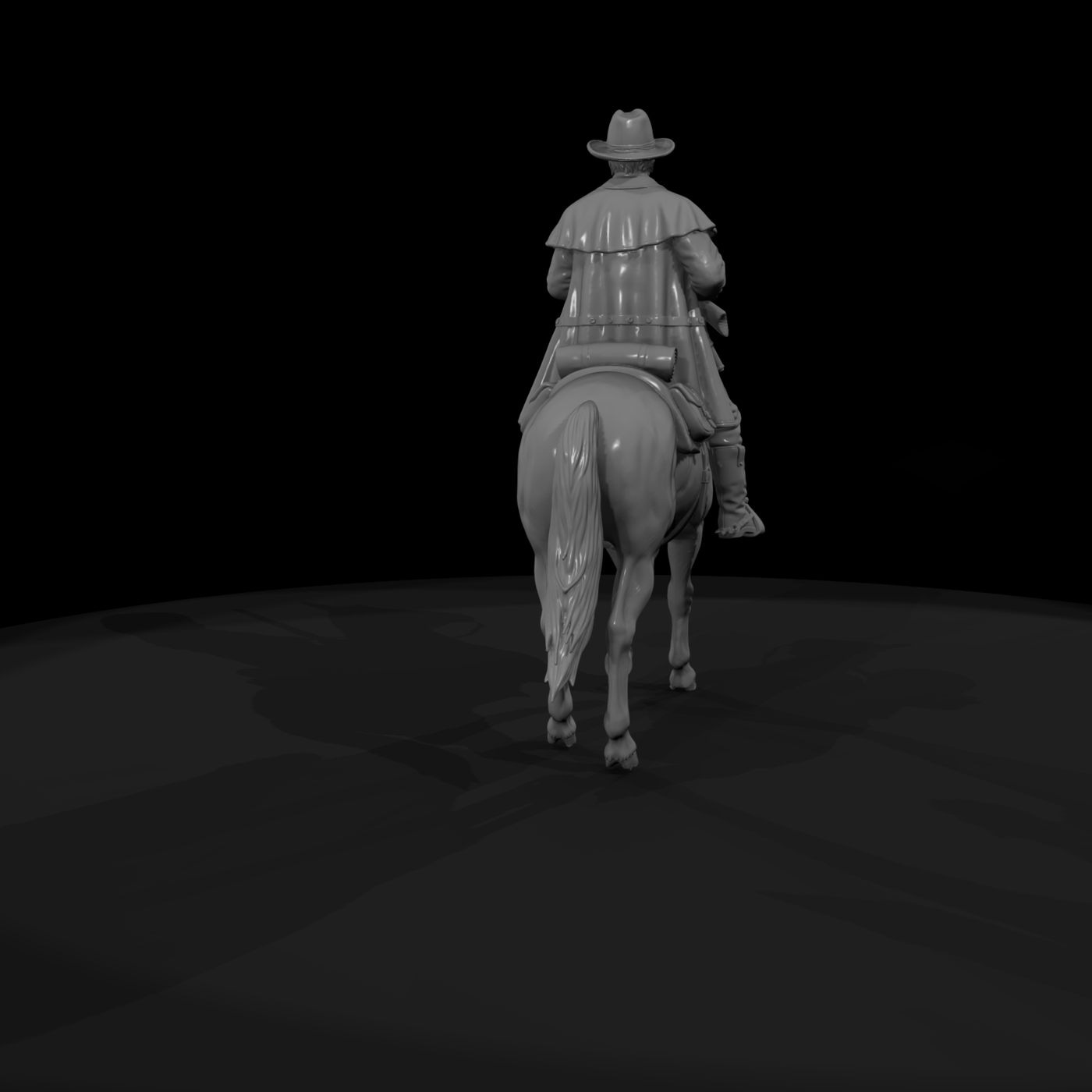 Old West Mounted Line Rider