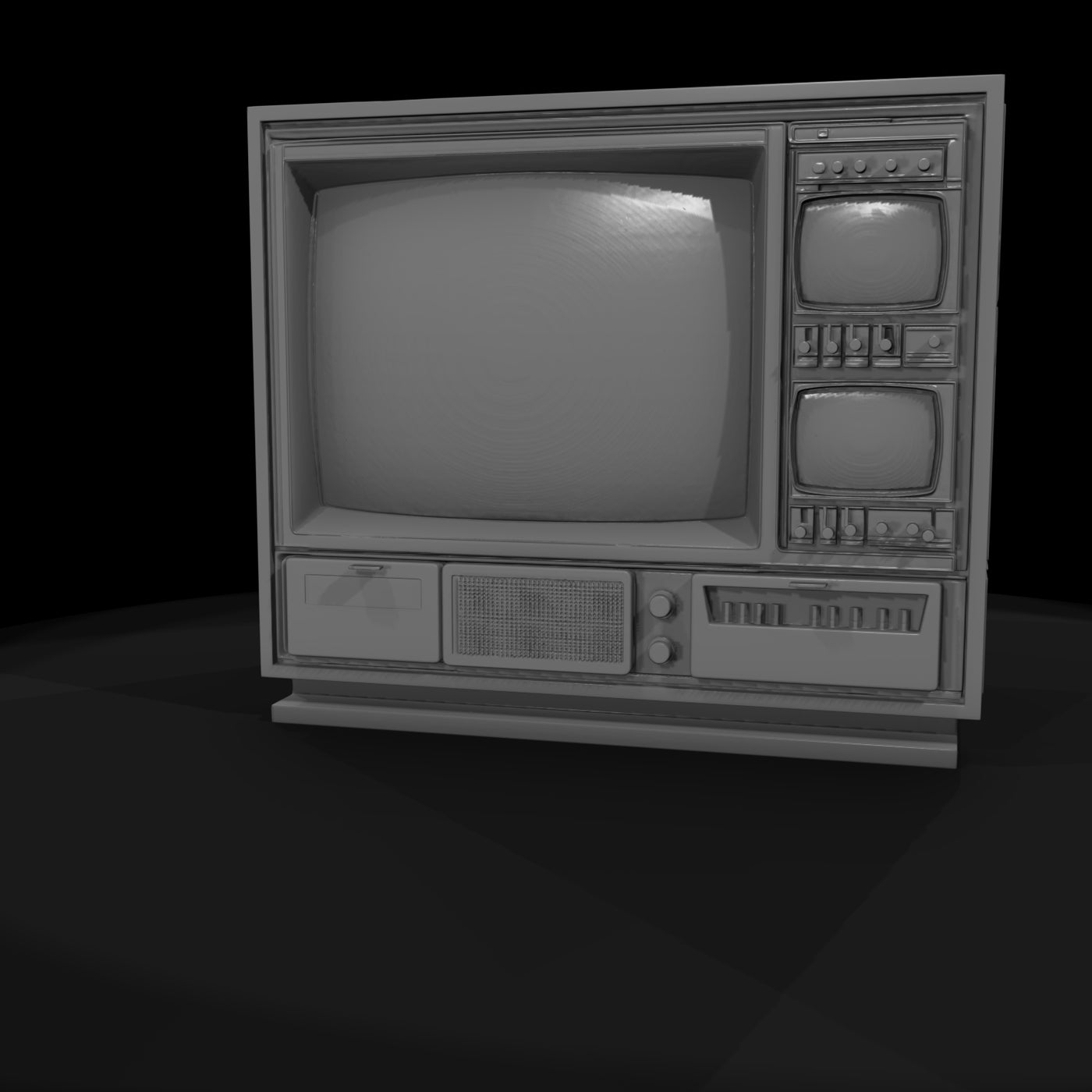 retro_dual_screen_crt_television_3d_model