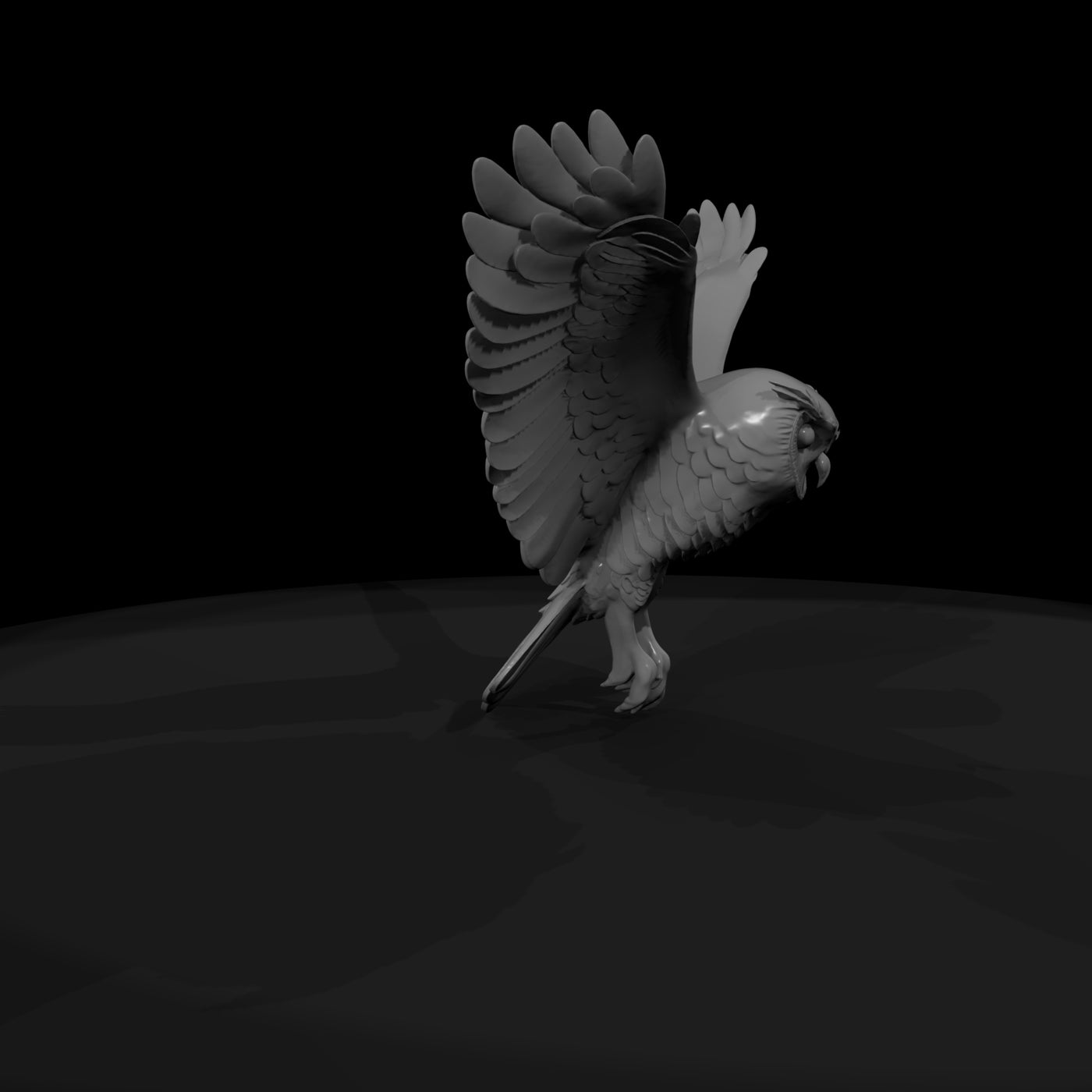 stylized-flying-owl-diorama-miniature-601729