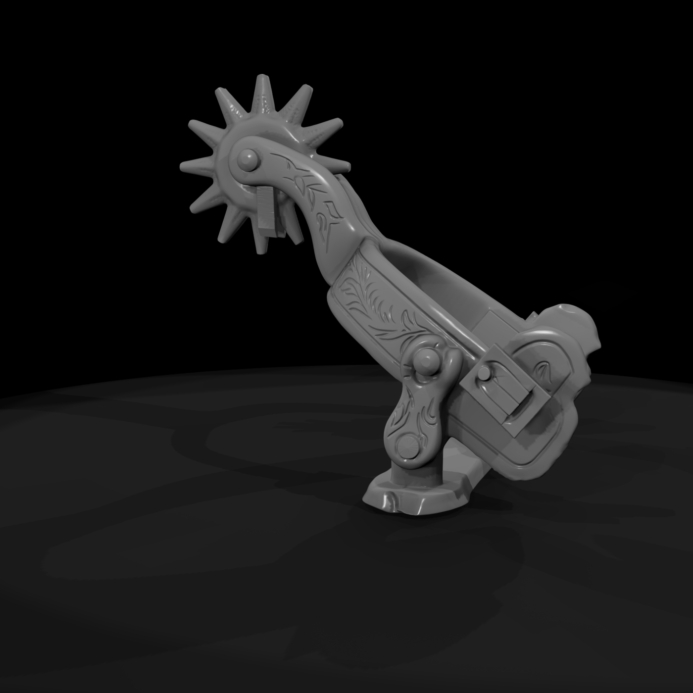 Ornate Western Cowboy Spur