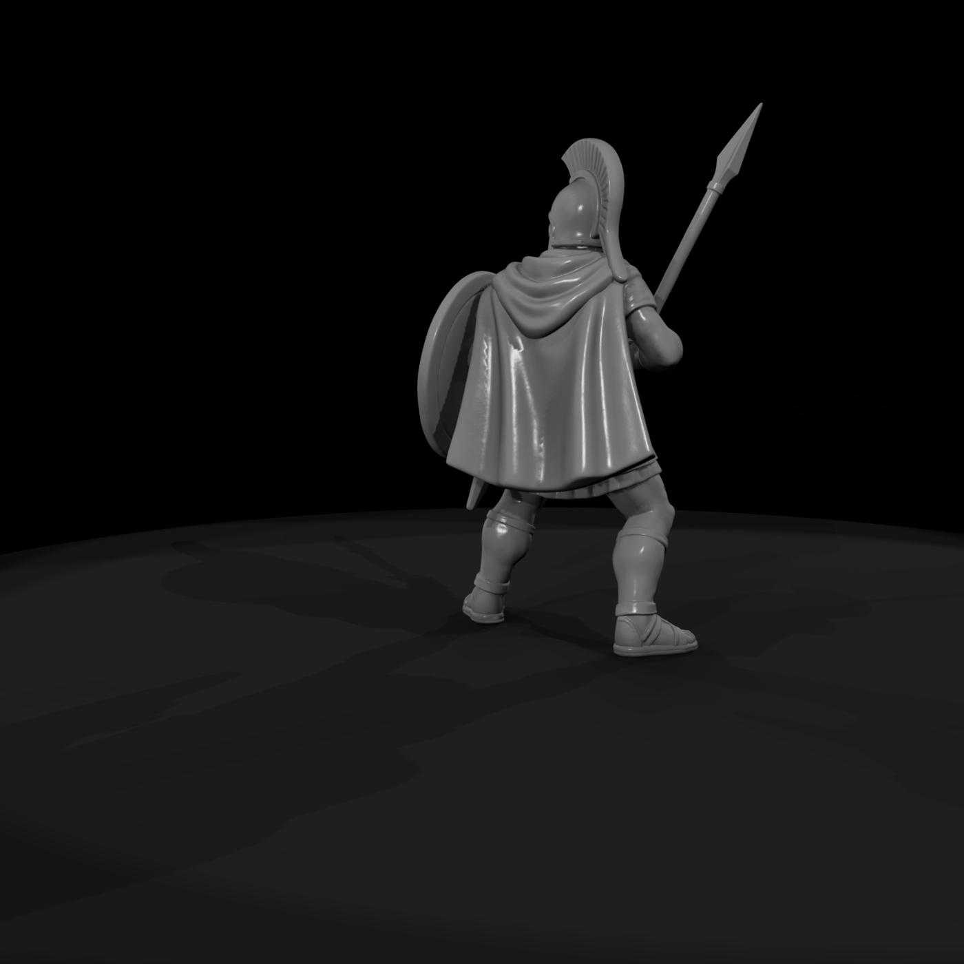 Hist 0202 Greek Hoplite Miniature Figure