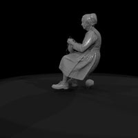 amish-elderly-woman-knitting-3d-model — thumbnail 9