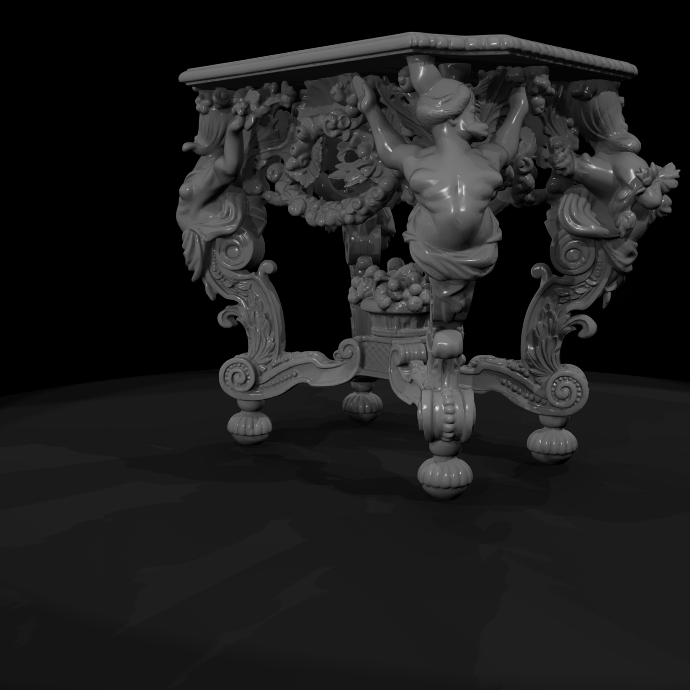 Ornate Baroque Console Table