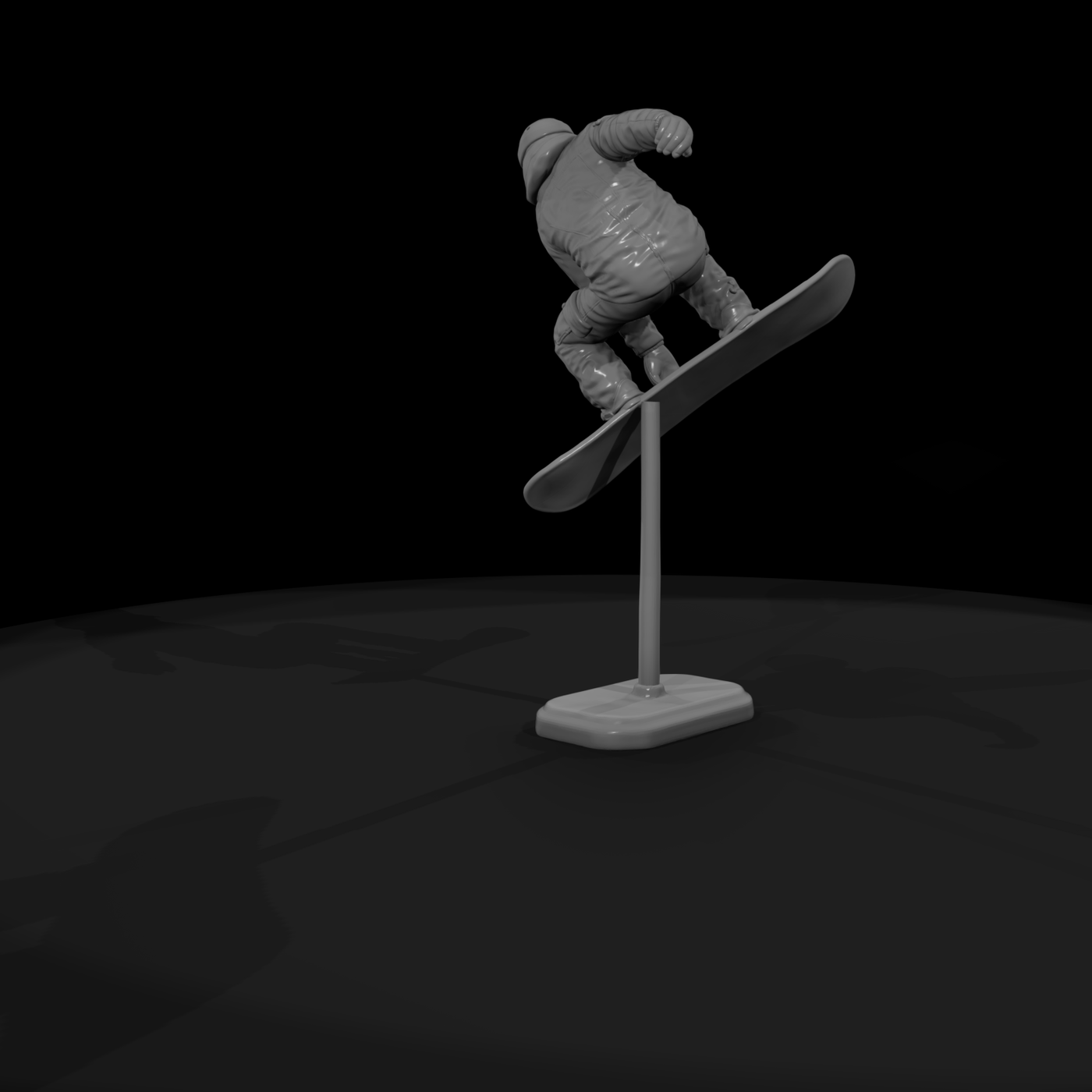 Poparc 0304 Snowboard Halfpipe Rider Alternate Pos