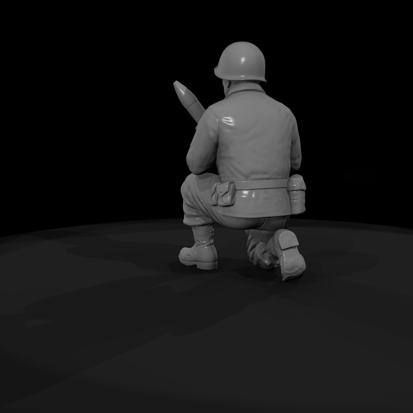 WWII US Army Artillery Crewman