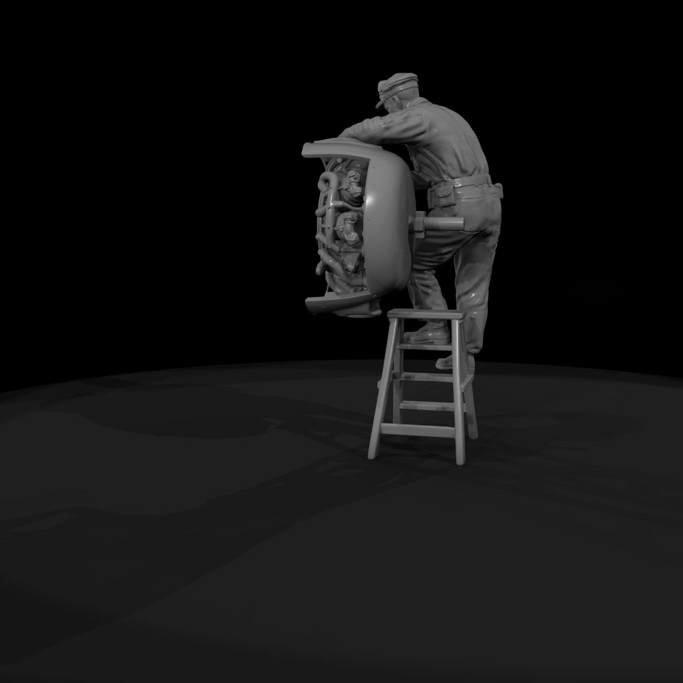 Ww2H 089 United States Bomber Ground Crew Chief