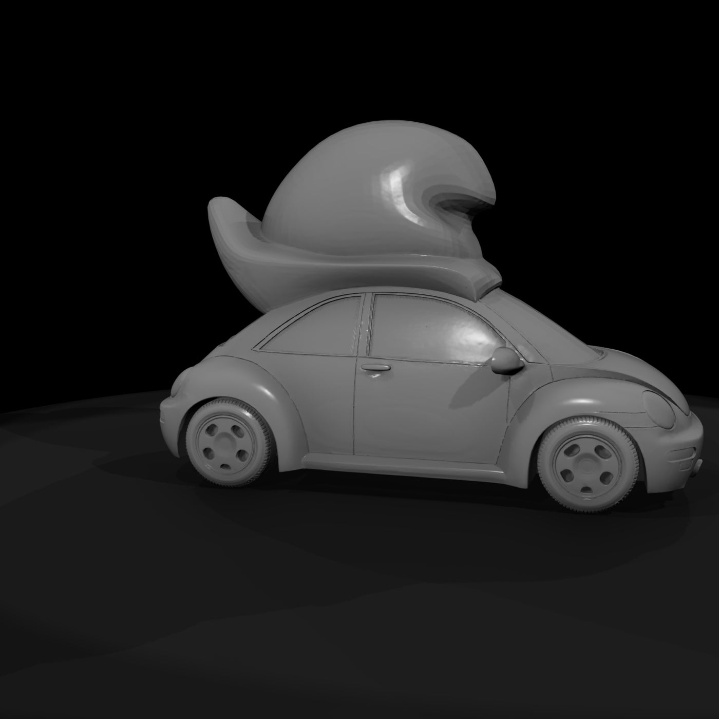 beetle-style-mini-car-with-novelty-roof-ornament-ho-1-87-088417