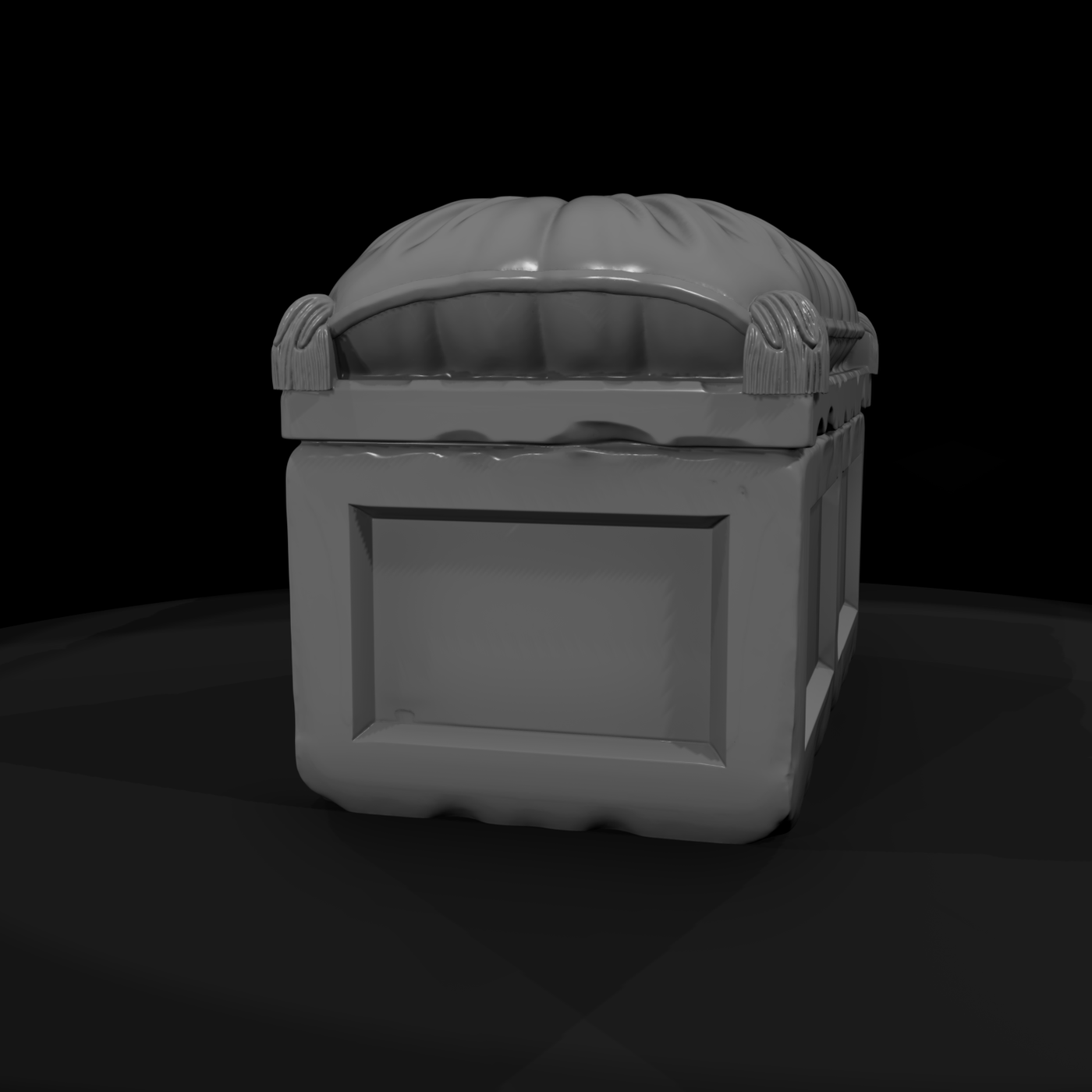 Tufted cushion treasure chest