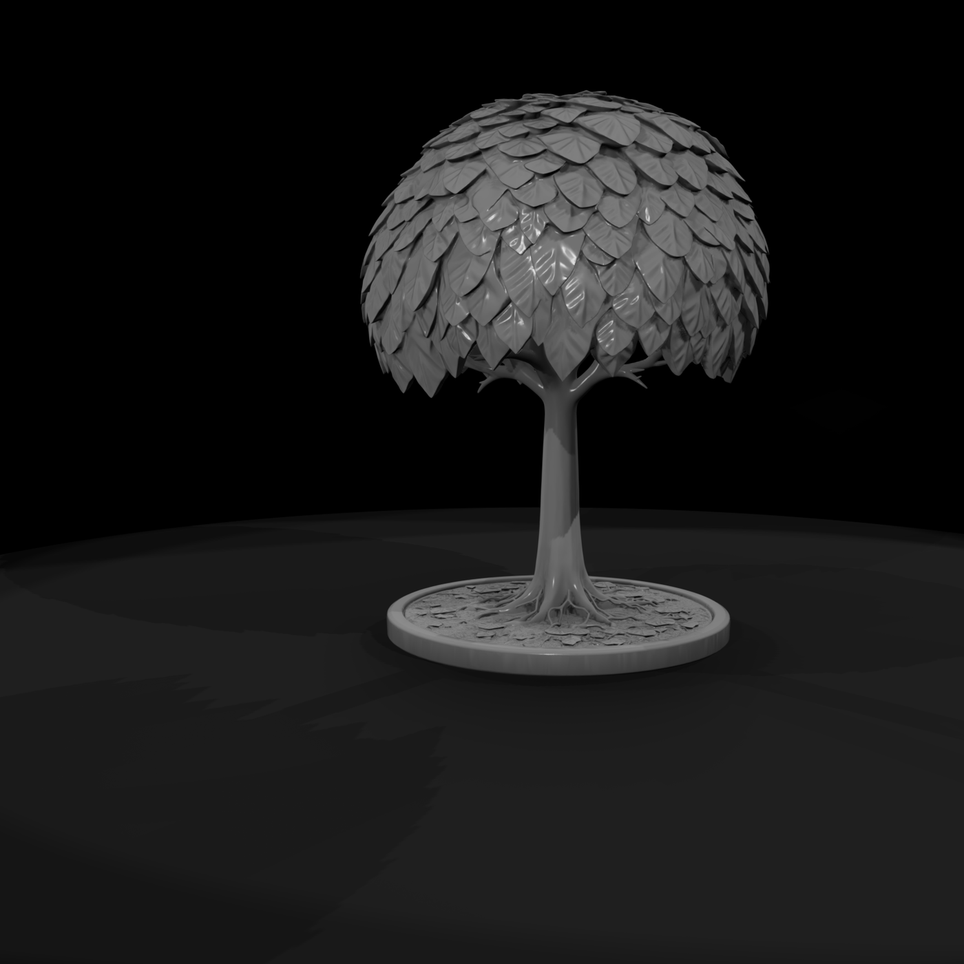 Stylized Round-Canopy Tree