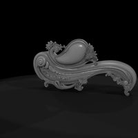 ornate-baroque-chaise-lounge-rococo-parlor-sofa-3d-printable-miniature-090615 — thumbnail 8