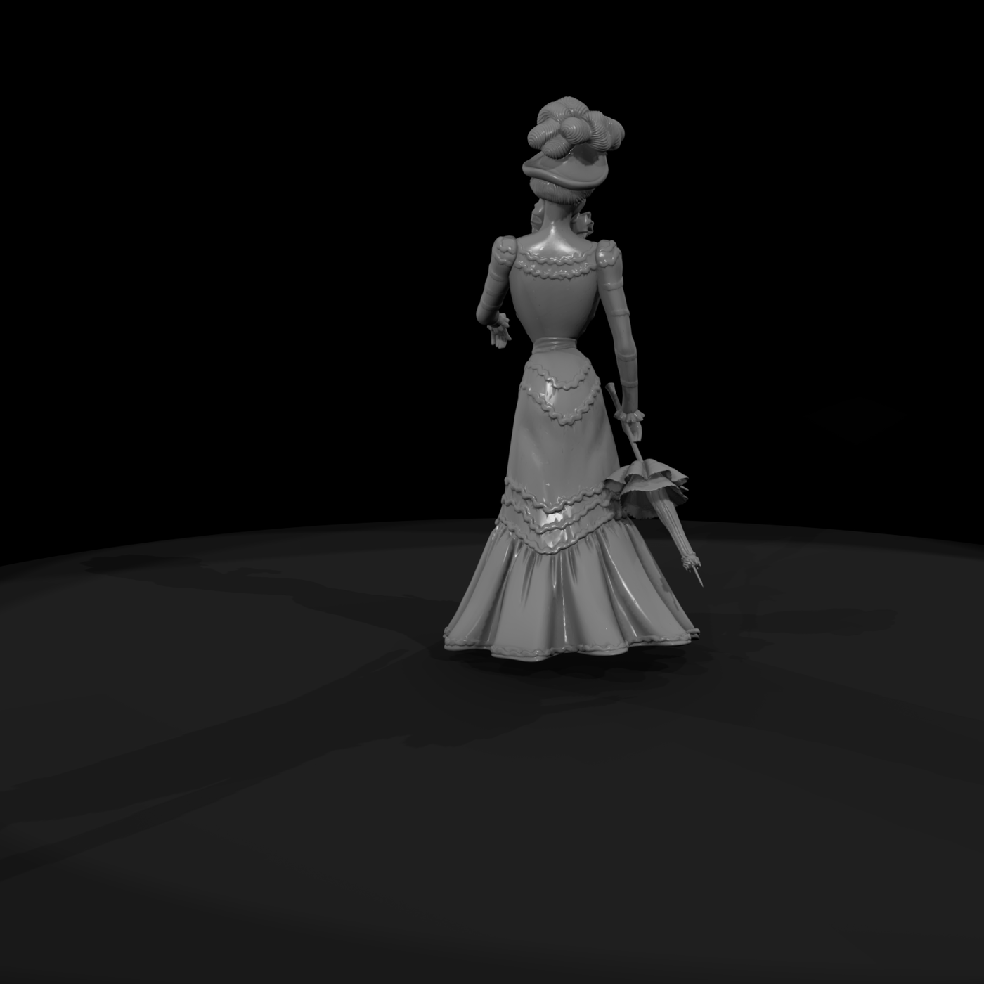 Victorian Lady with Parasol