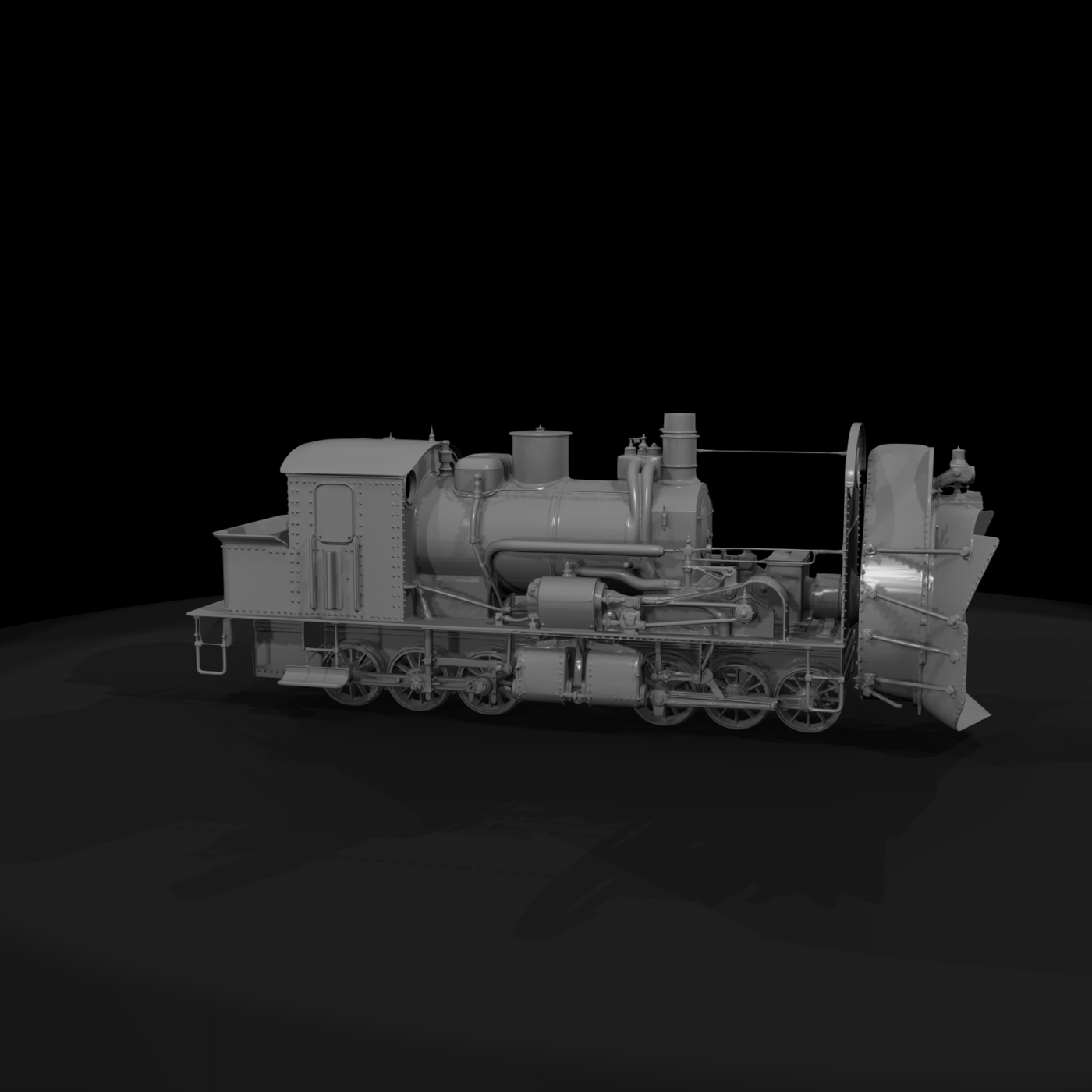 Rotary Snowplow Steam Locomotive