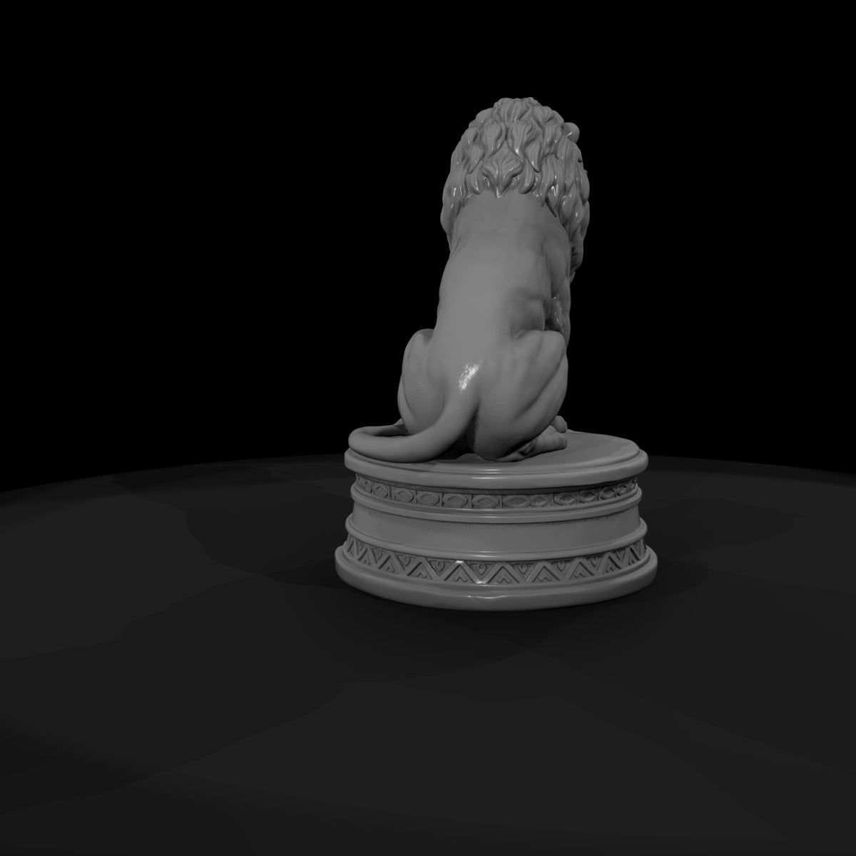 cir-113-animal-lion-on-pedestal