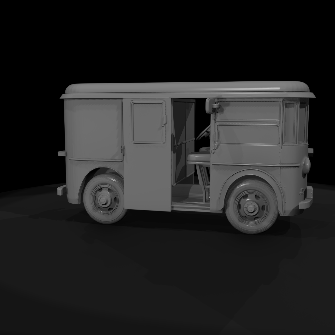 Retro Delivery Van