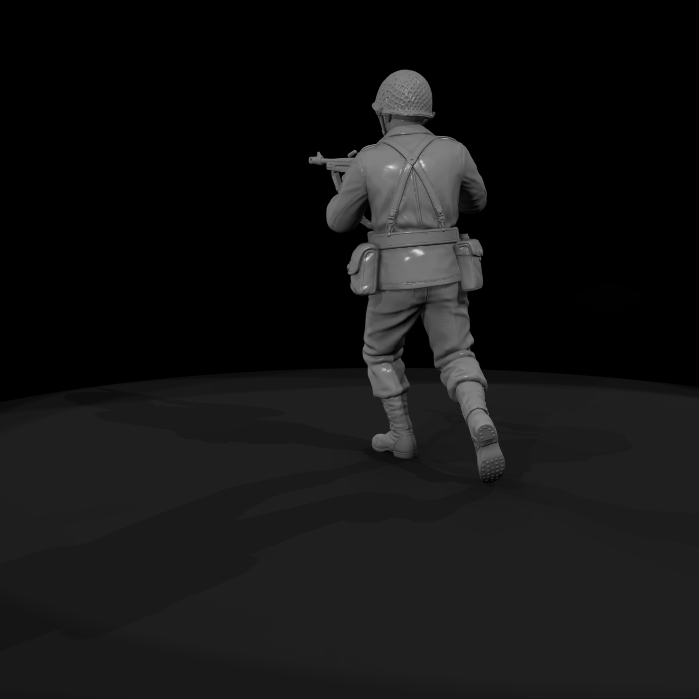 Ww2H 004 United States Army Thompson Gunner