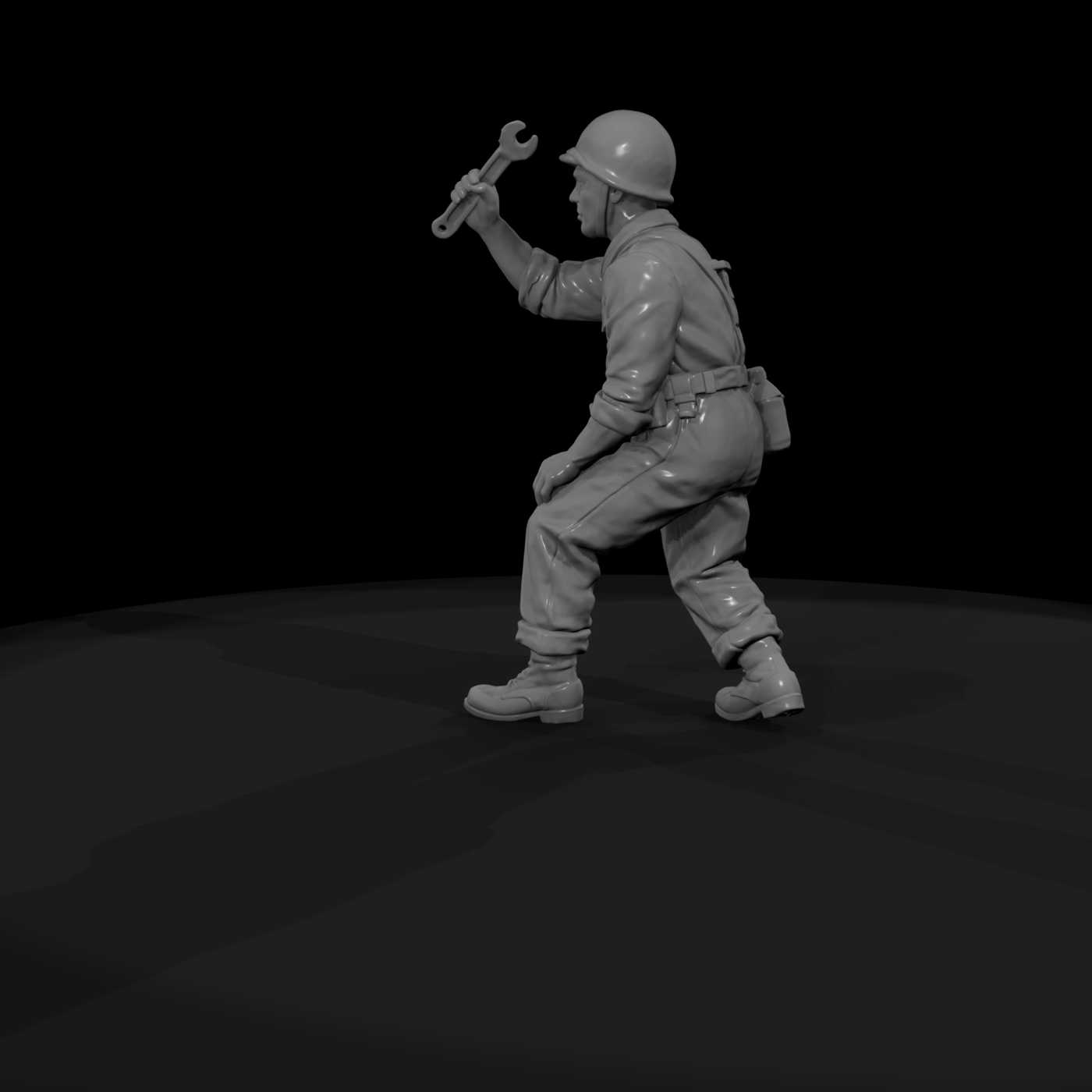 Ww2 Army 075 Wwii U S Army Mechanic Figure