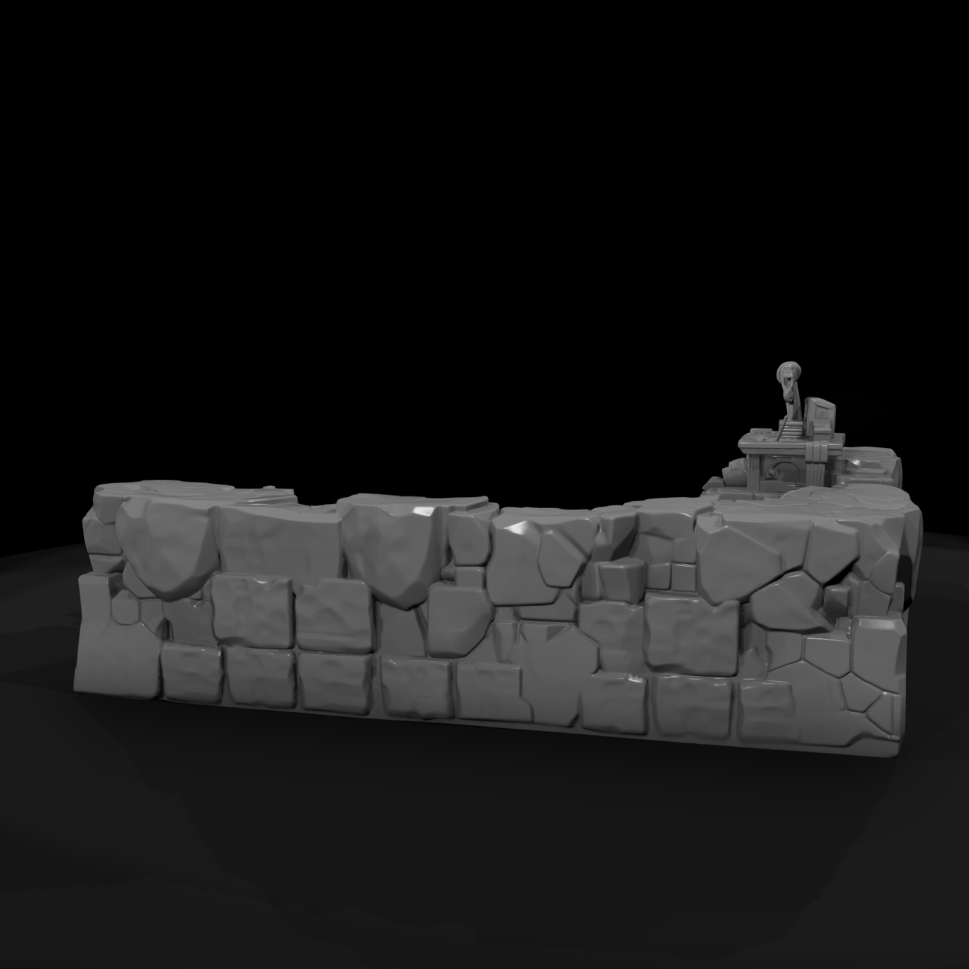 Flooded Quarry Pit with Hoist
