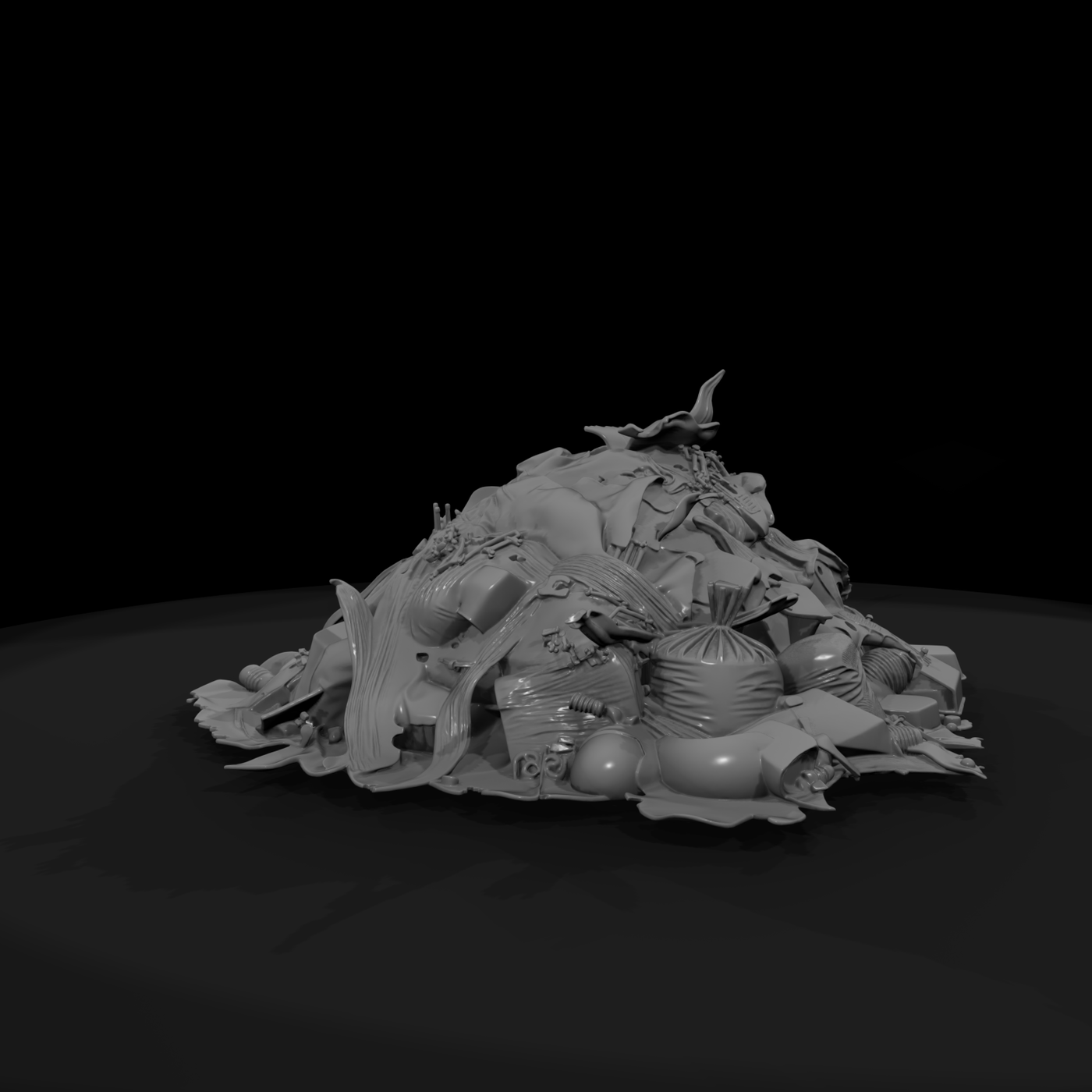 Stylized Trash Pile