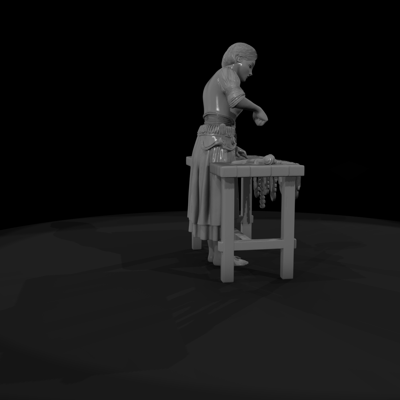 Stylized Jewelry Maker Figurine