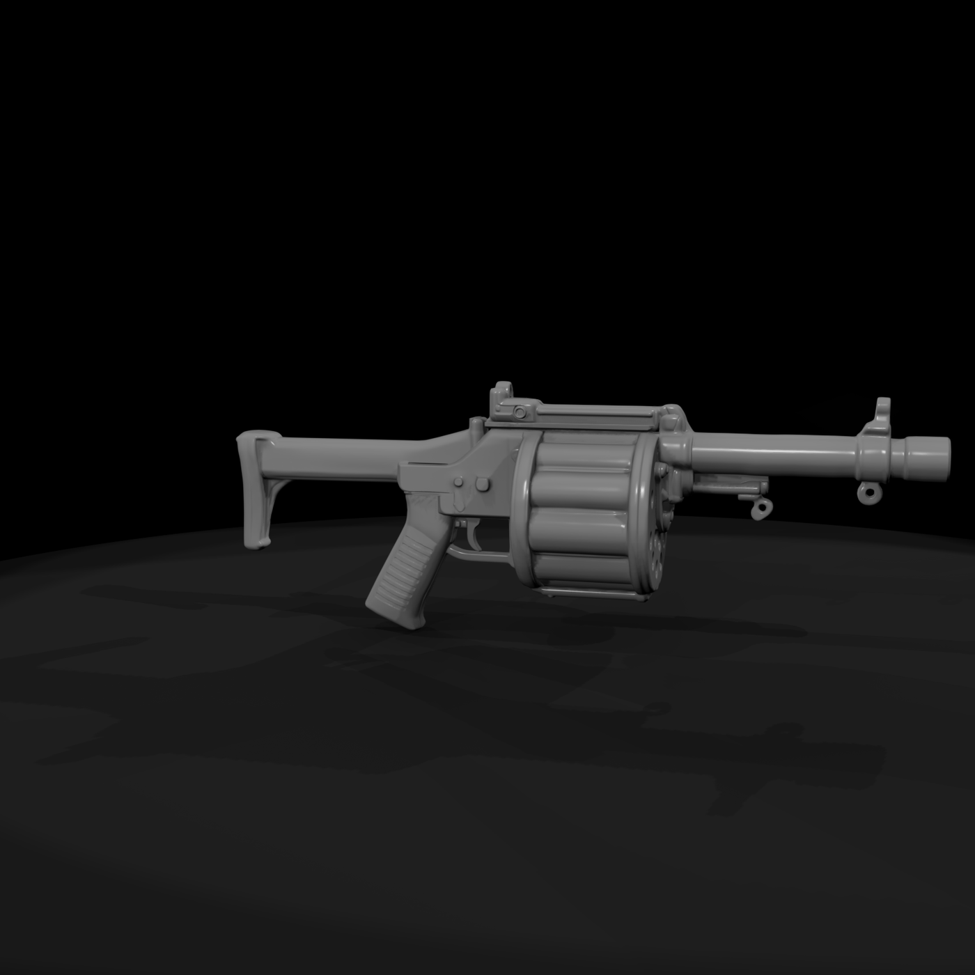 Revolving Drum Combat Shotgun