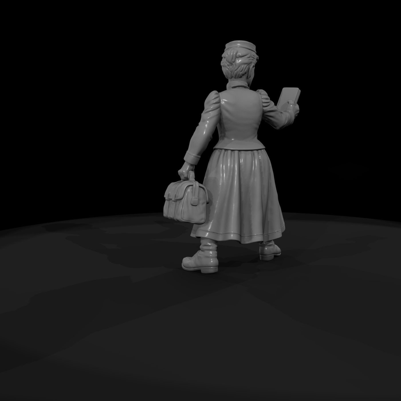 Hist 0183 Historical Nellie Bly Miniature Figure