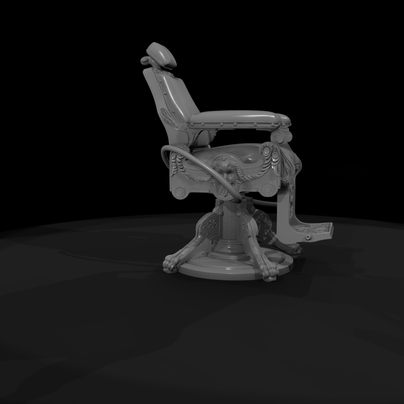 Victorian Ornate Barber Chair