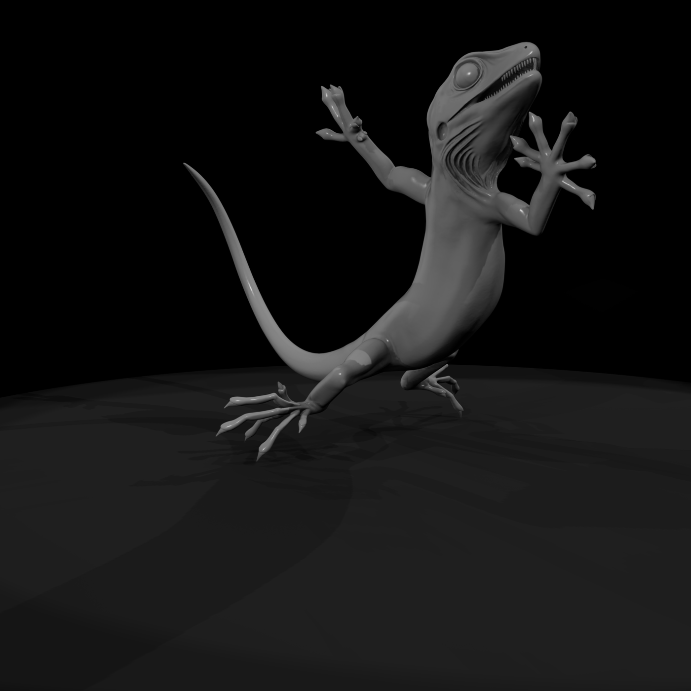 Climbing Gecko Detailed Reptile