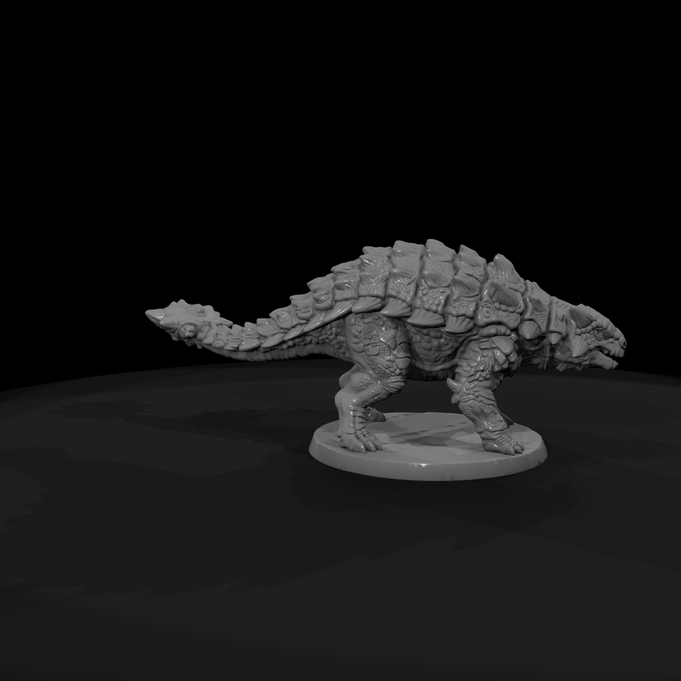 Armored Dinosaur with Club Tail