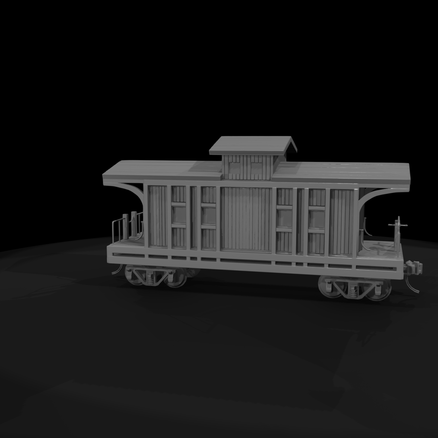 20260612 Model Wooden Caboose Cd578788E1