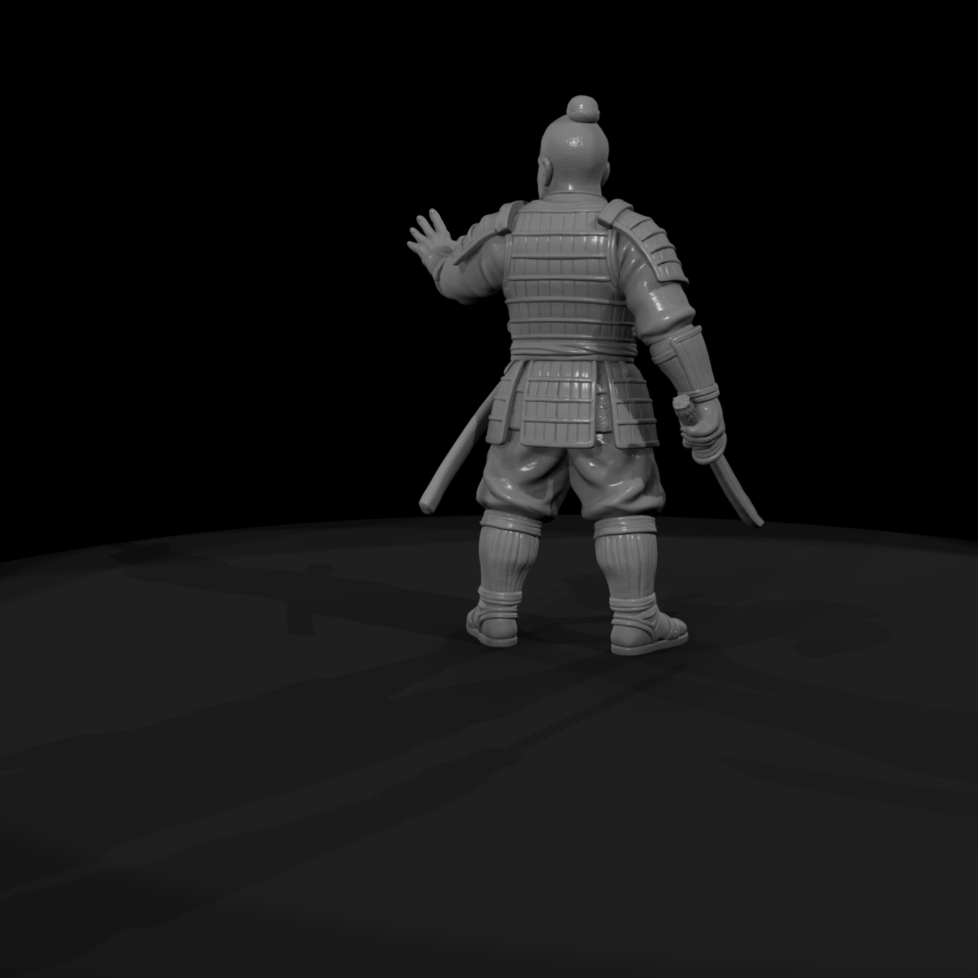 Hist 0195 Historical Yasuke Miniature Figure