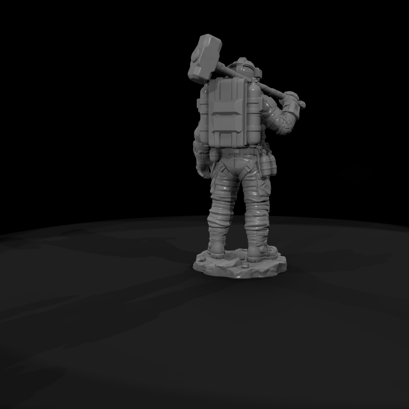Poparc 0029 Grizzled Space Miner