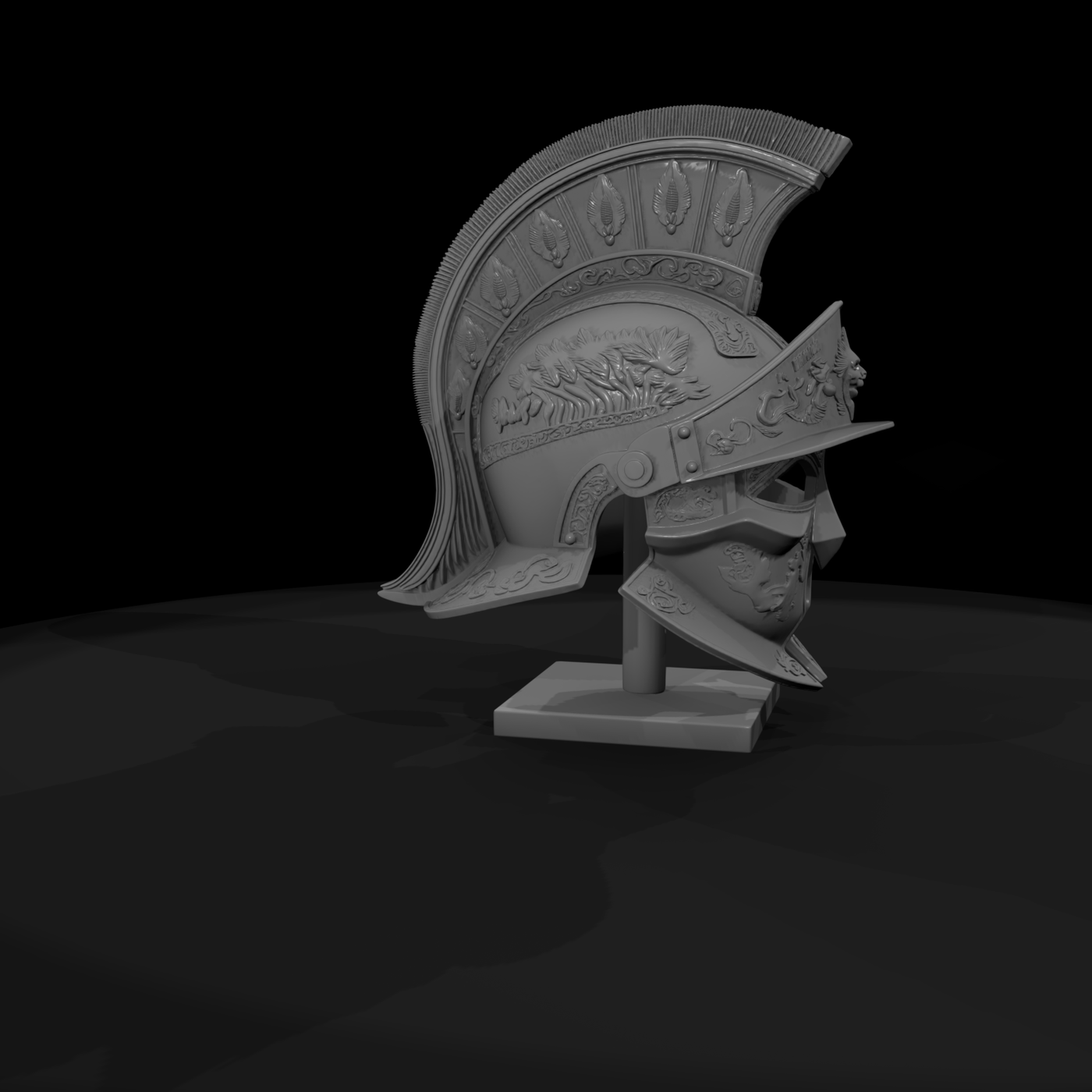 Ornate Roman Gladiator Helmet