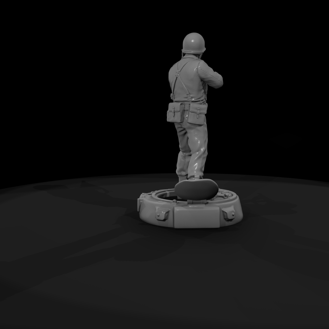 Ww2H 043 United States 761St Tank Bn Commander