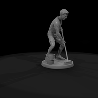 Man Sweeping with a Push Broom — thumbnail 8