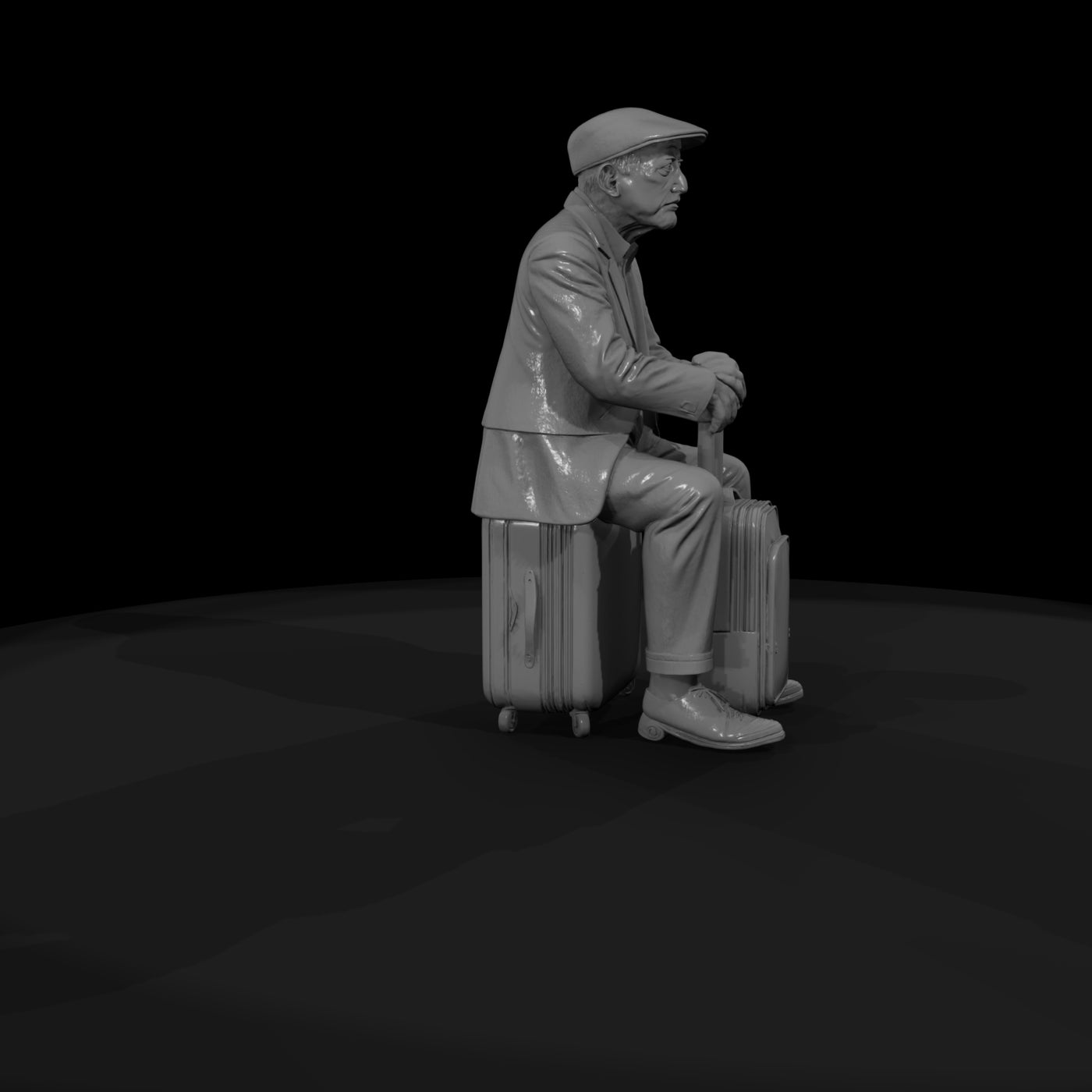 passengers-with-luggage-waiting-modern-elderly-man