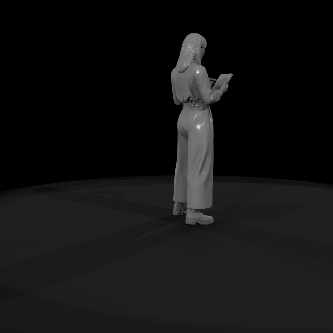 Modern Female Professional with Tablet