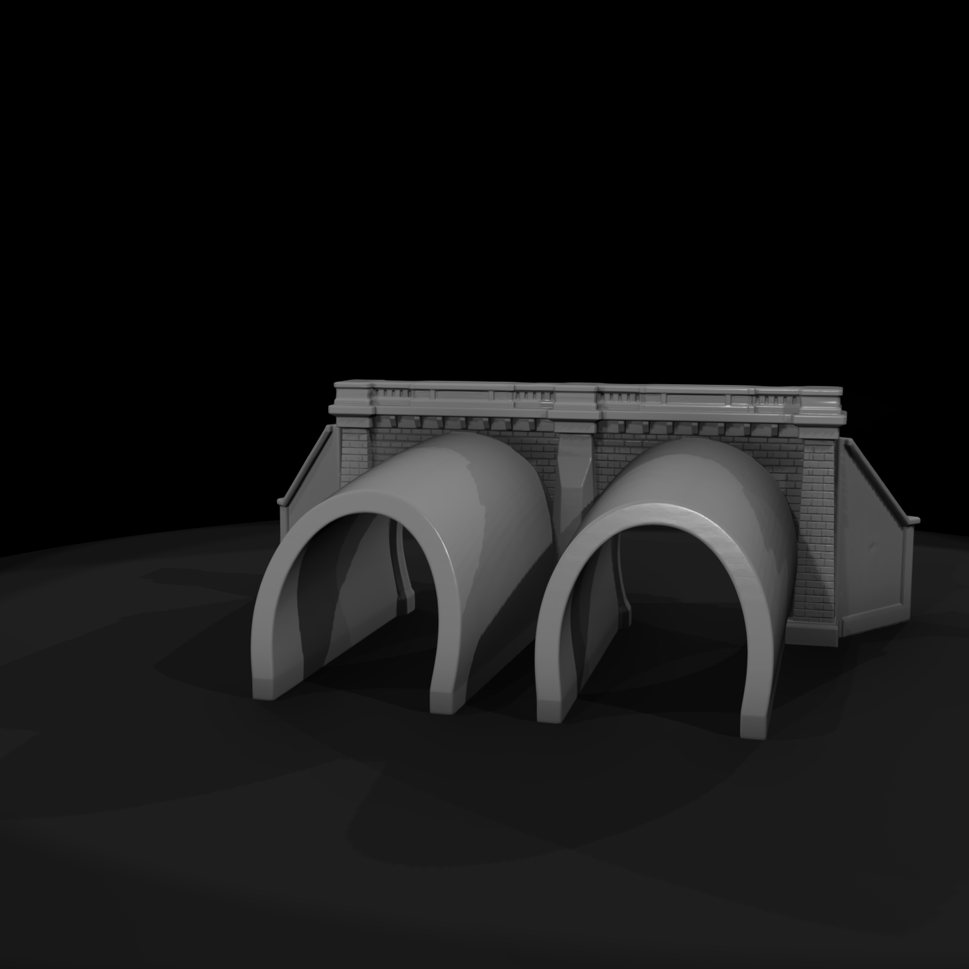 Twin-Bore Brick Railway Tunnel Portal