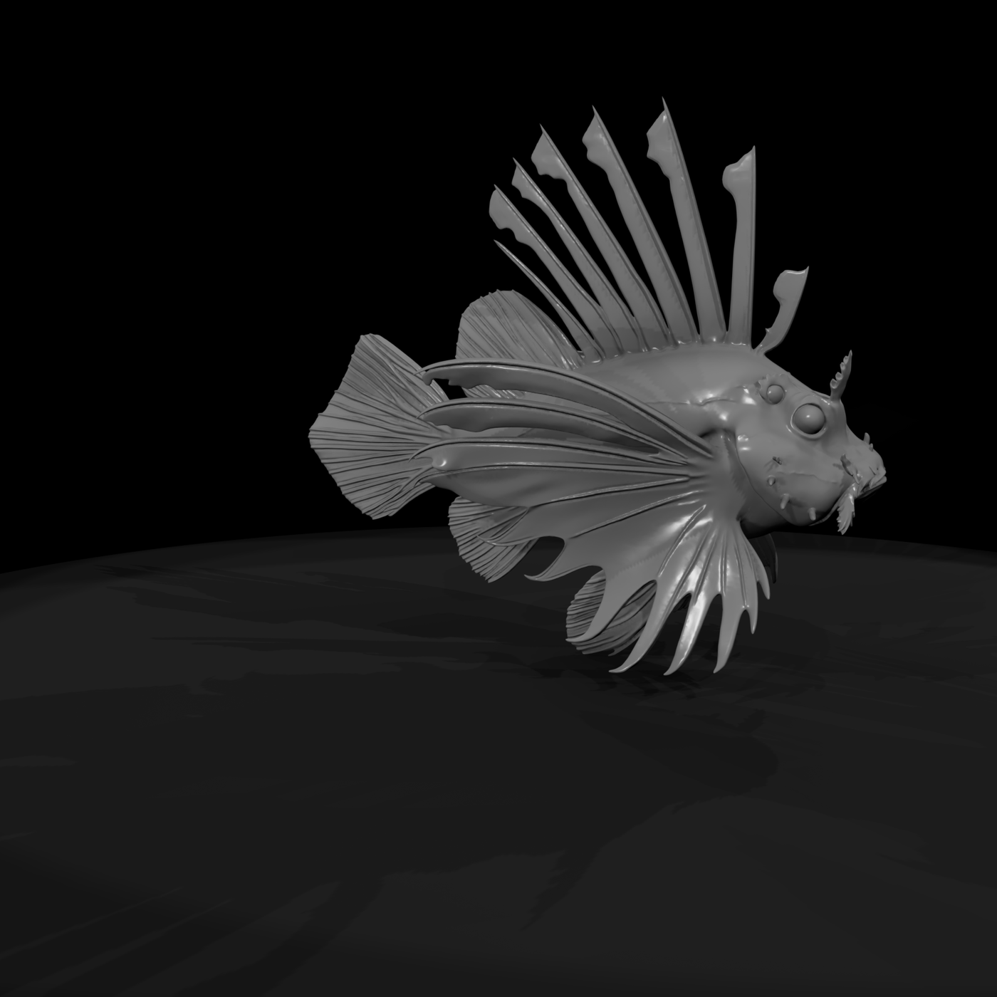 Stylized Lionfish Figurine & Displays