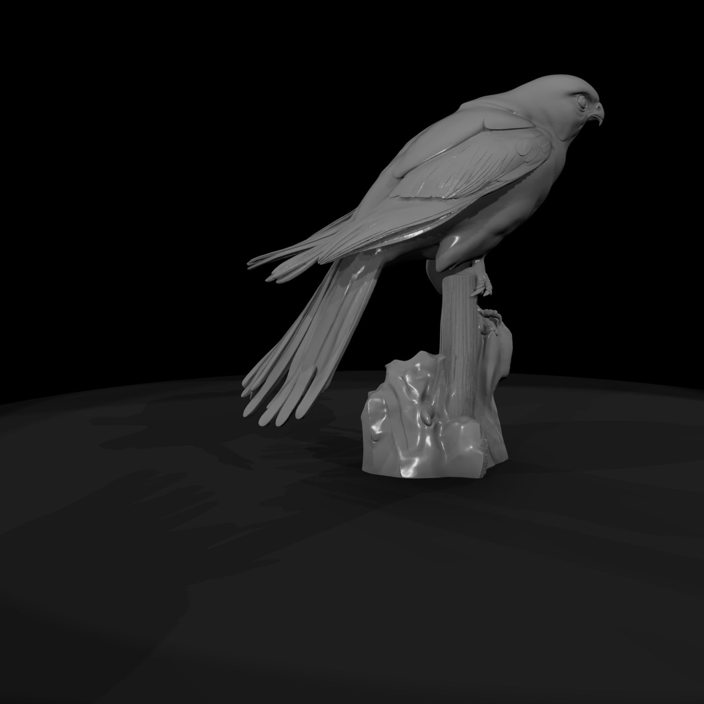 realistic-falcon-miniature-perched-107741