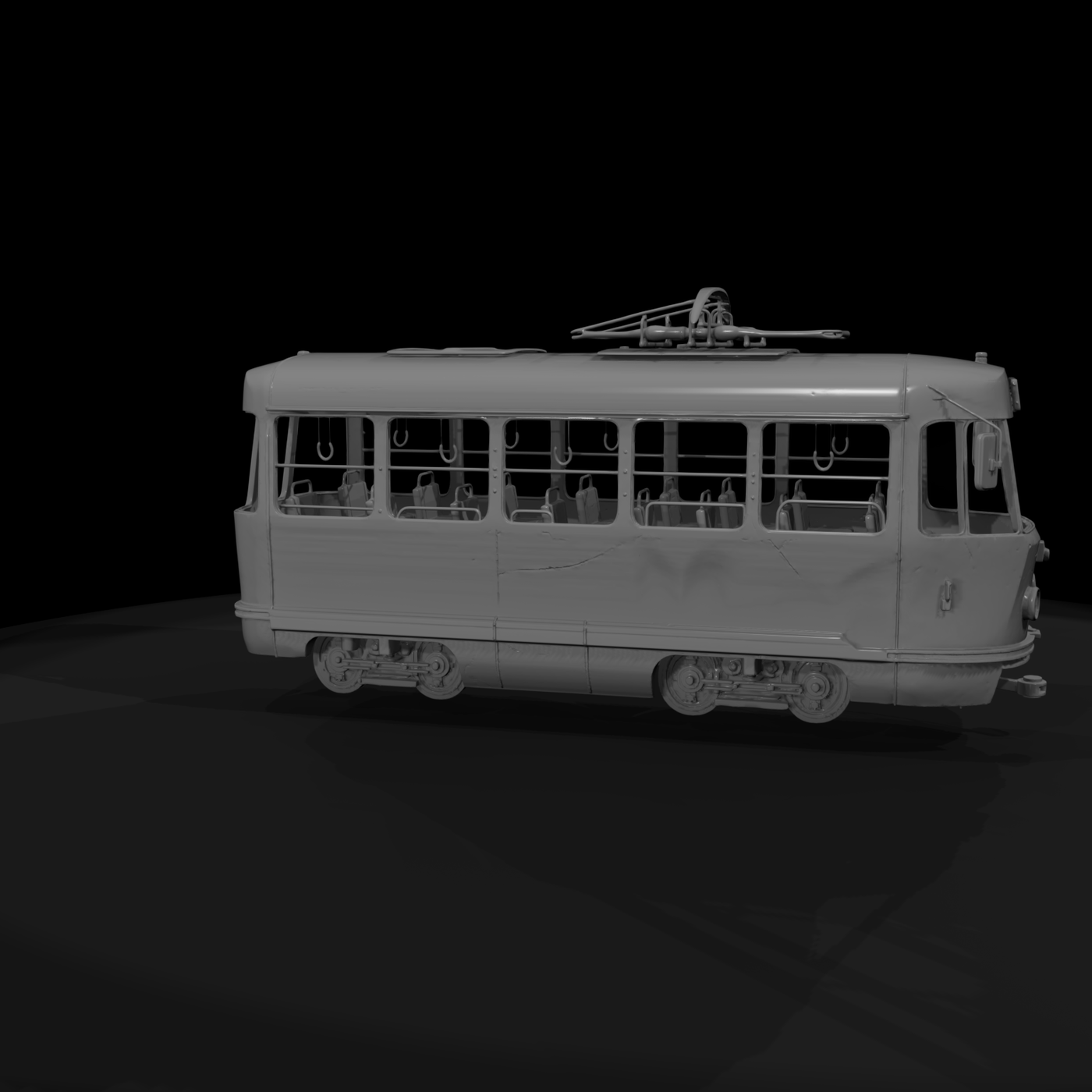 Weathered Vintage Tram