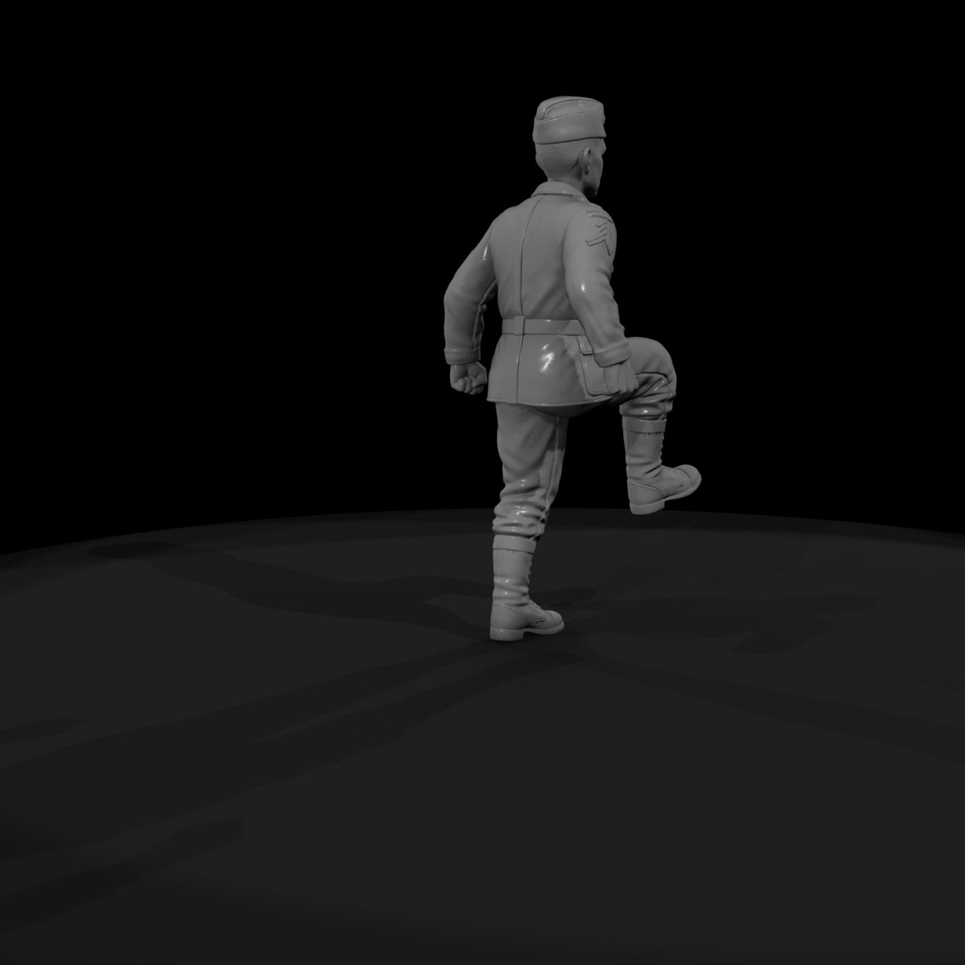 WWII American GI Advancing