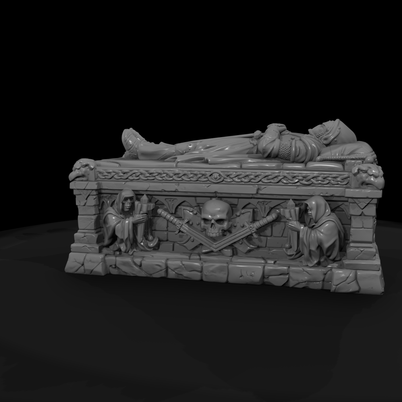 Knight's Stone Tomb with Effigy