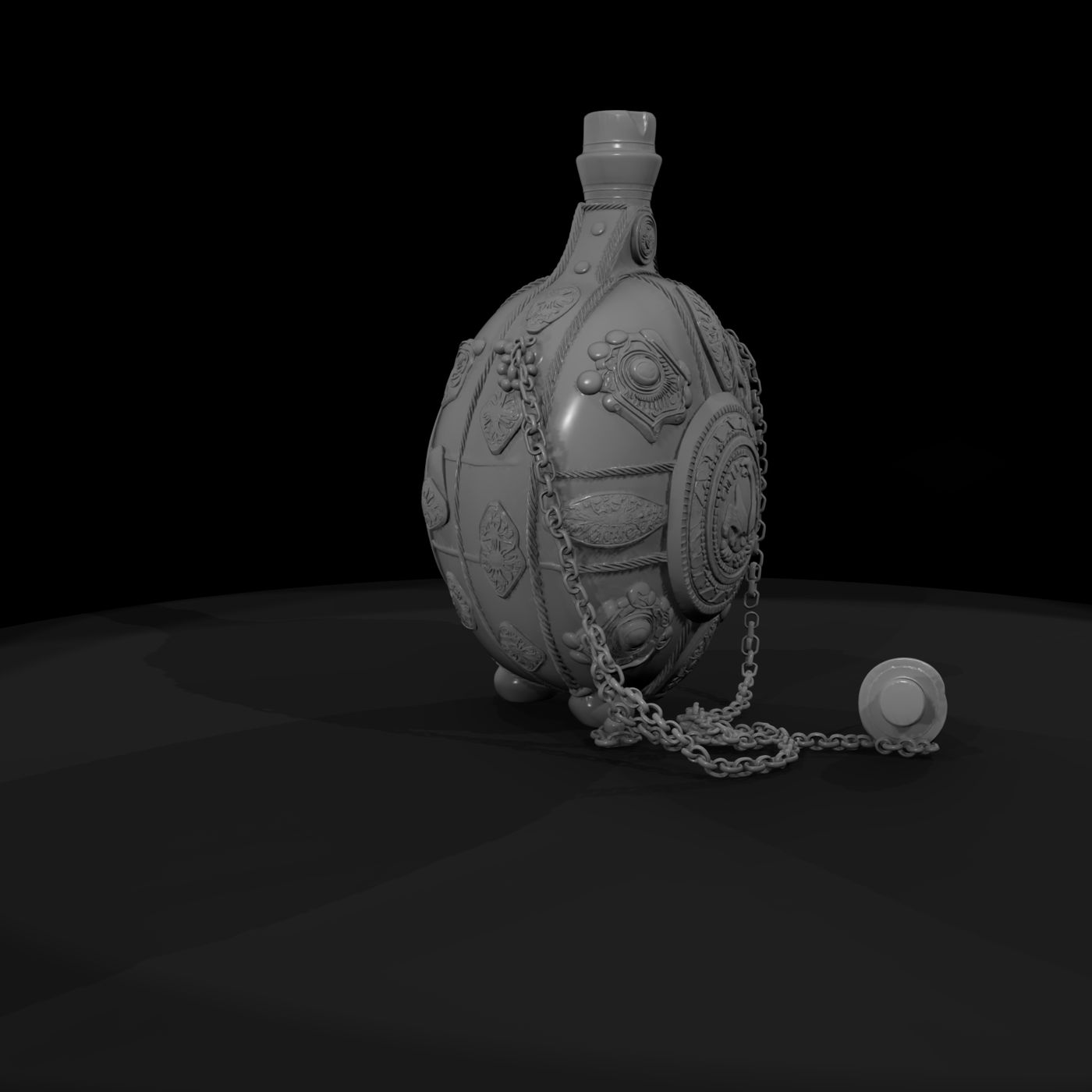 Ornate Medieval Canteen