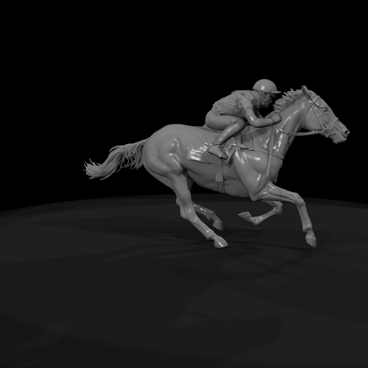 Jockey on Racehorse