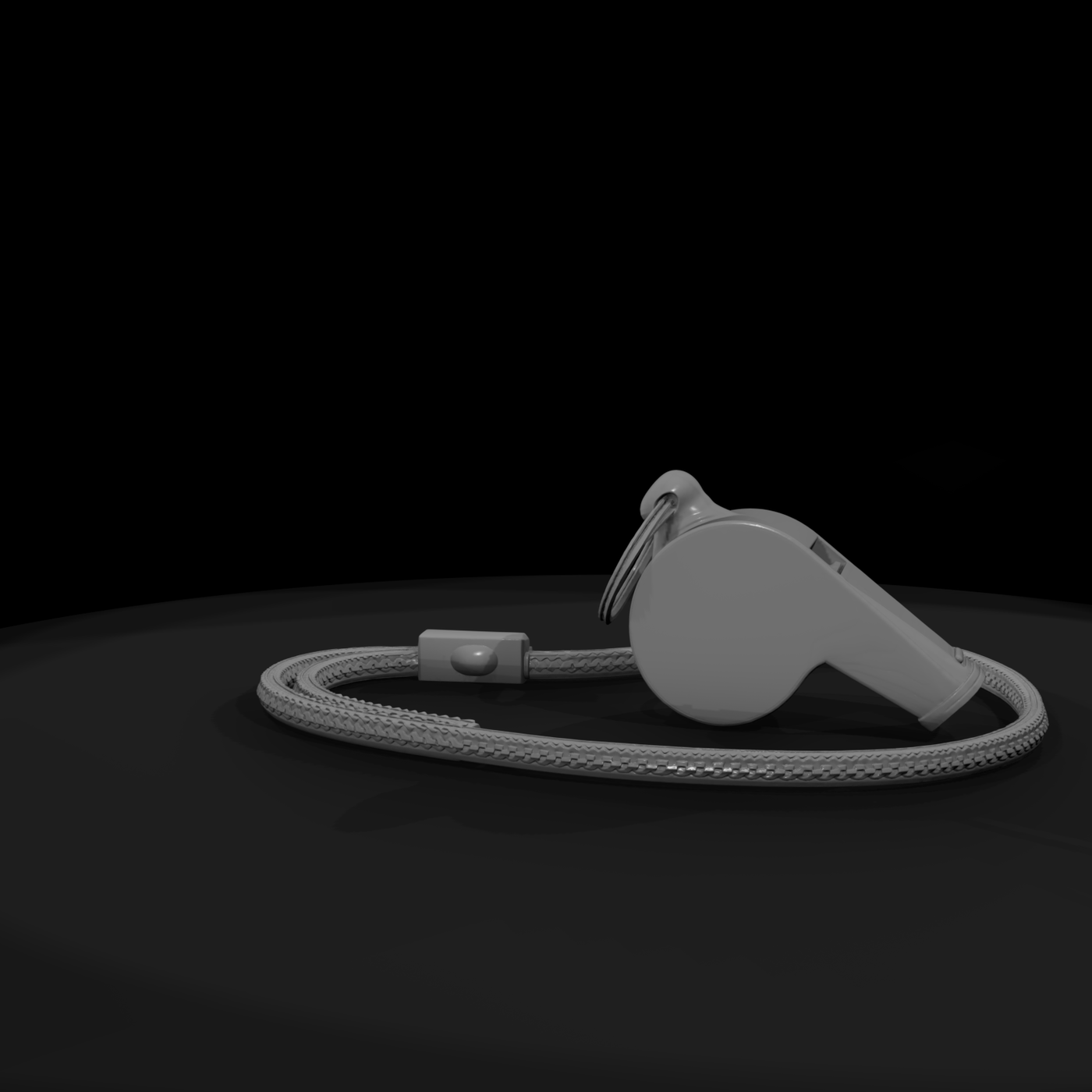 Polished Metal Sports Whistle
