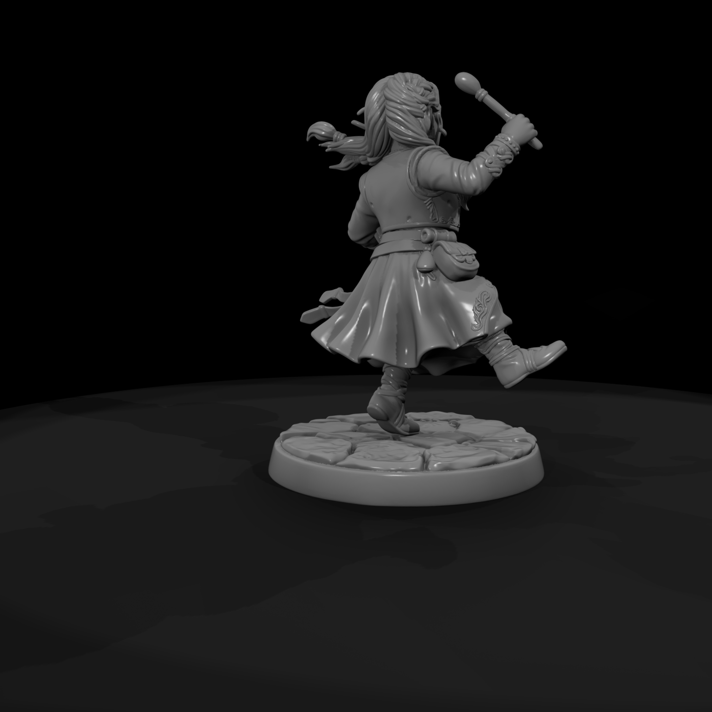 Halfling Bard with Tambourine