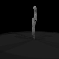 ornate-curved-fantasy-dagger-with-sheath-miniature-446427 — thumbnail 8