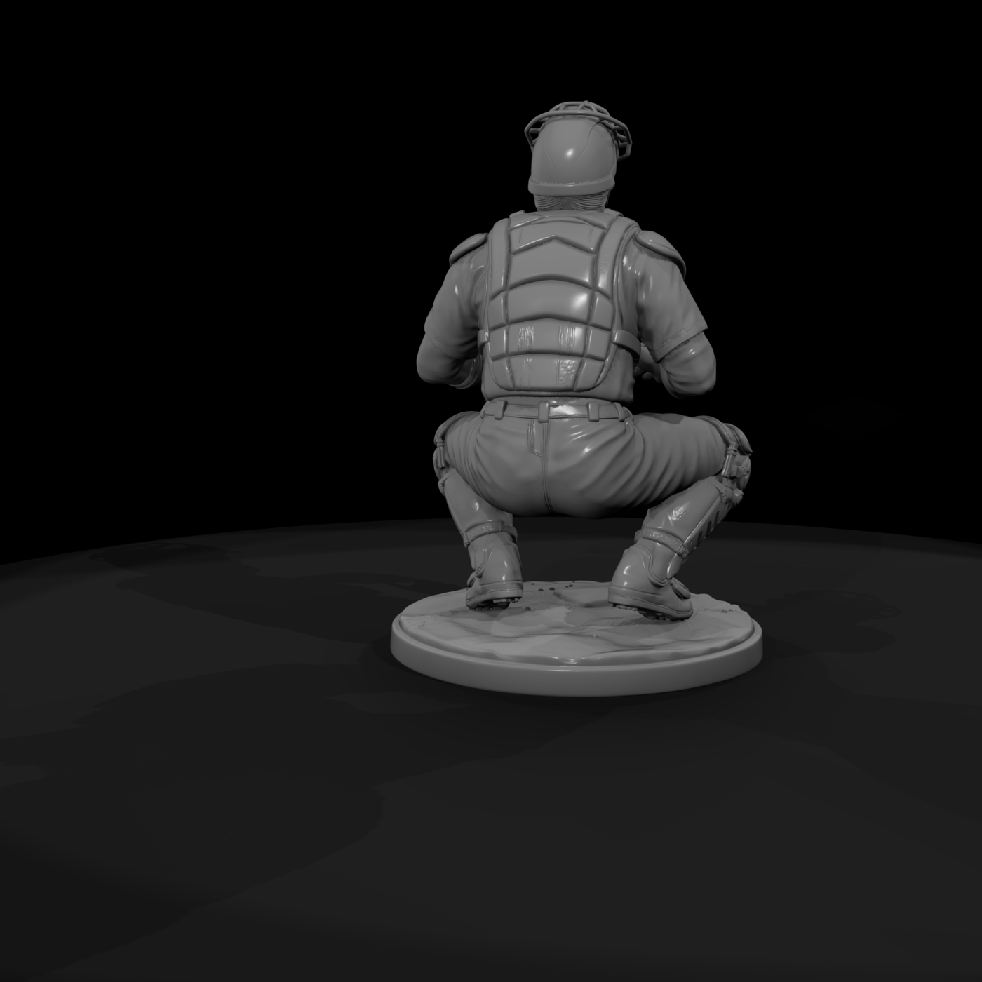 Poparc 0229 Baseball Catcher Ready