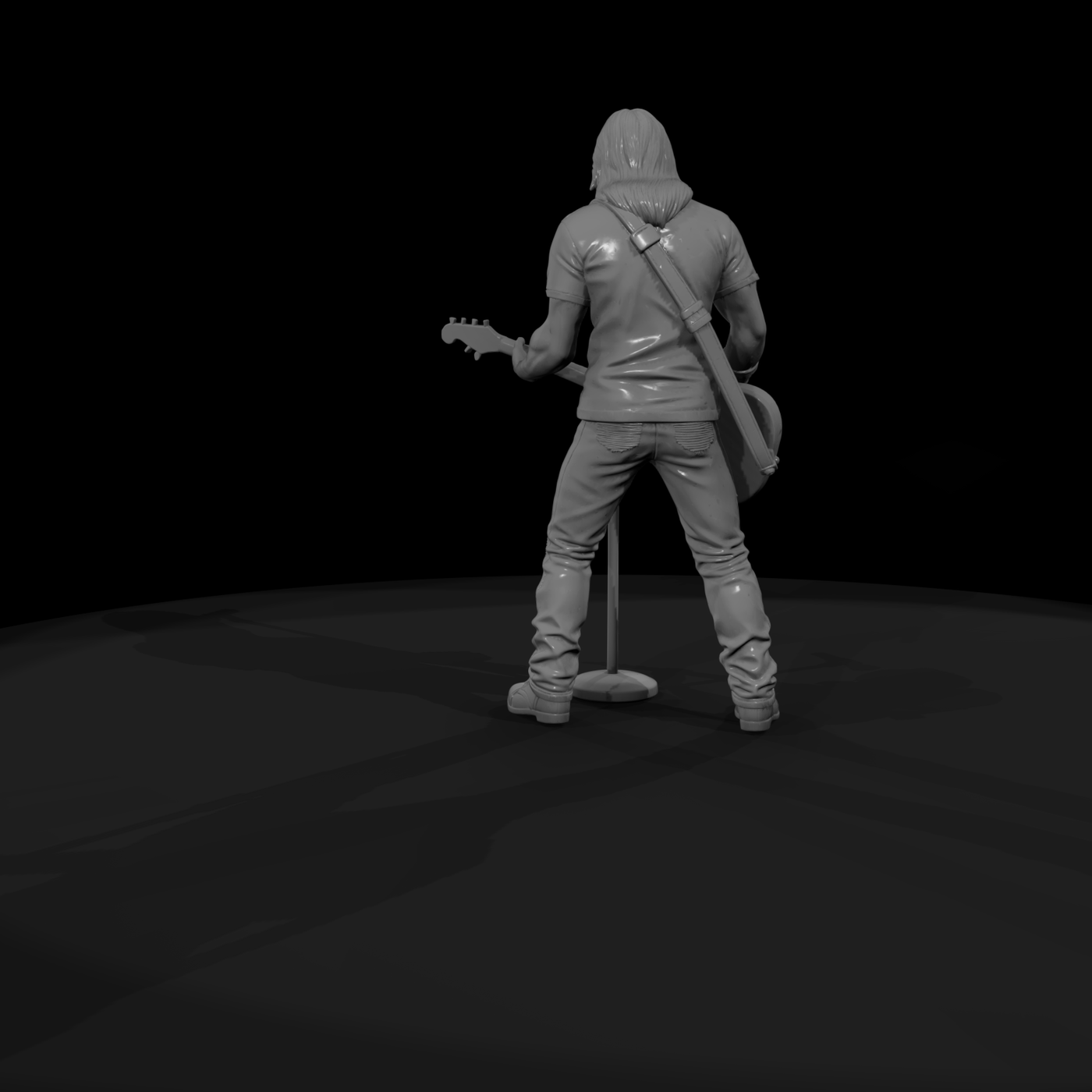 0187 Musician Electric Guitar Mic